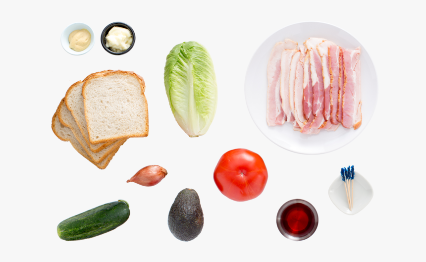 Classic B - L - T - Sandwiches With Tomato, Avocado - Natural Foods, HD Png Download, Free Download