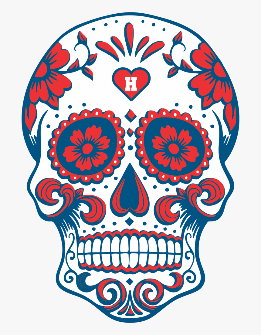 Transparent Day Of The Dead Skull Png - Dia De Los Muertos Skull Png, Png Download, Free Download