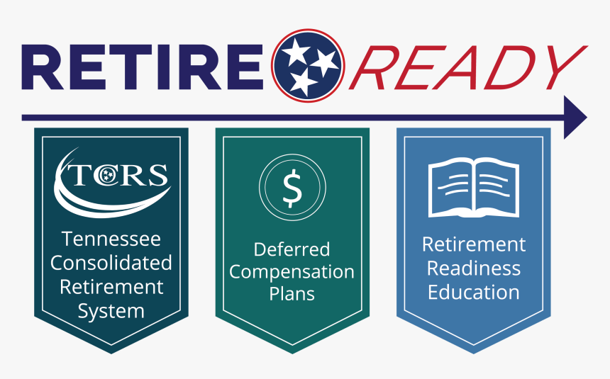 Retirereadytn Logo With Three Component Flags - Emblem, HD Png Download, Free Download