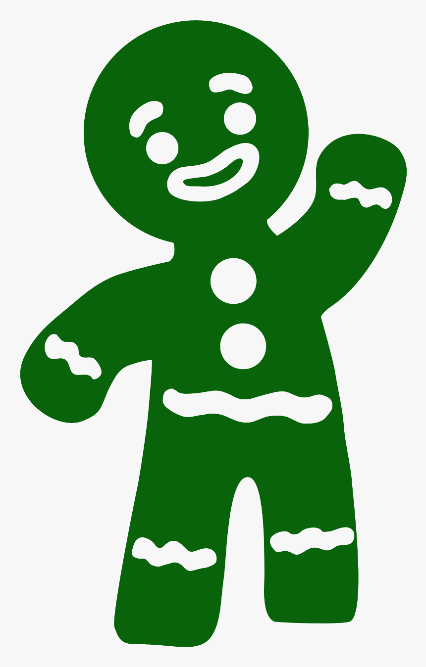 Silhouette Gingerbread Man Vector, HD Png Download, Free Download