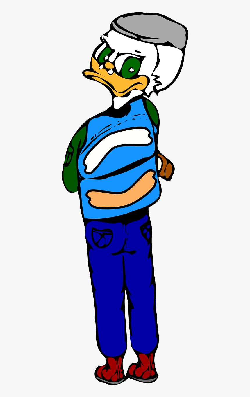 Duck Duck Cartoon Character Duck Face Free Picture - ตัว การ์ตูน เท่ ๆ Png, Transparent Png, Free Download