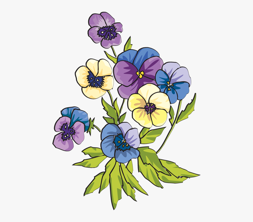 Clip Art Of Pansies, HD Png Download, Free Download