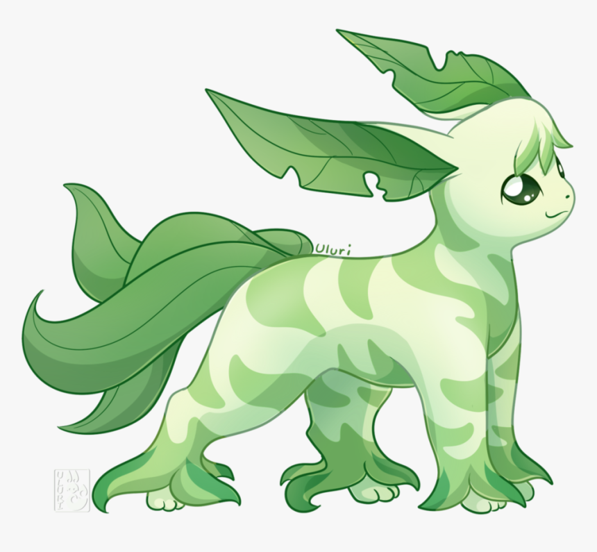 Ulur Dog Breed Green Dog Like Mammal Mammal Plant Vertebrate - Pokemon Beta Leafeon, HD Png Download, Free Download