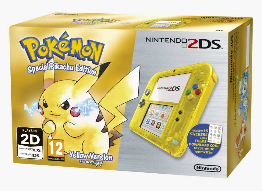 Nintendo 2ds Edicion Pikachu, HD Png Download, Free Download