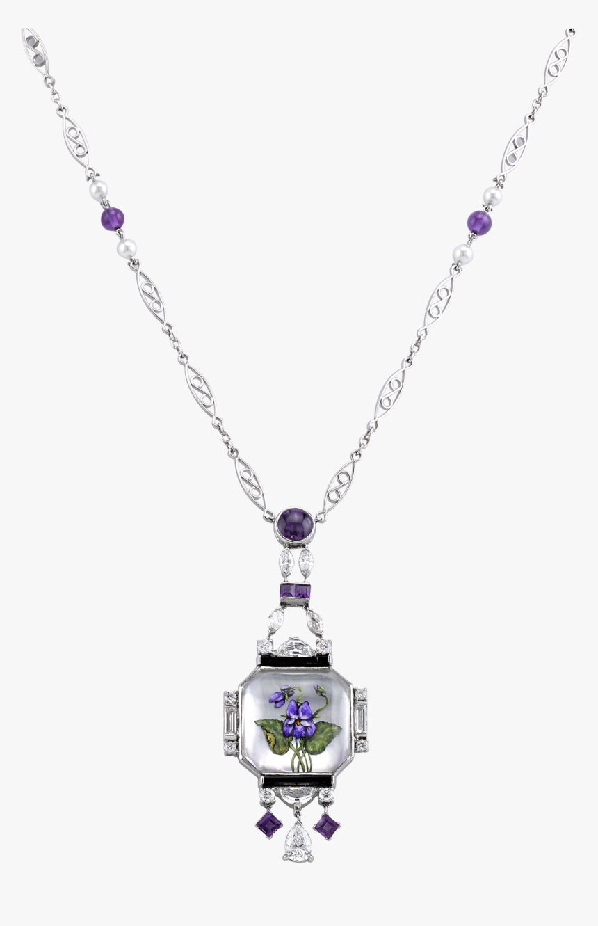 Raymond Yard Reverse Crystal Flower Pendant - Locket, HD Png Download, Free Download