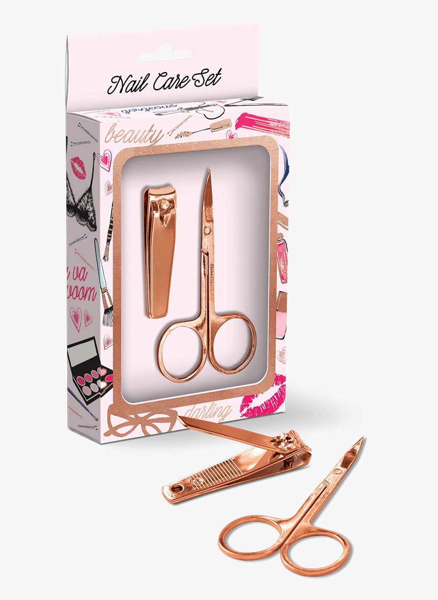 Rose Gold Beauty Tool Manicure - Makeup Brushes, HD Png Download, Free Download