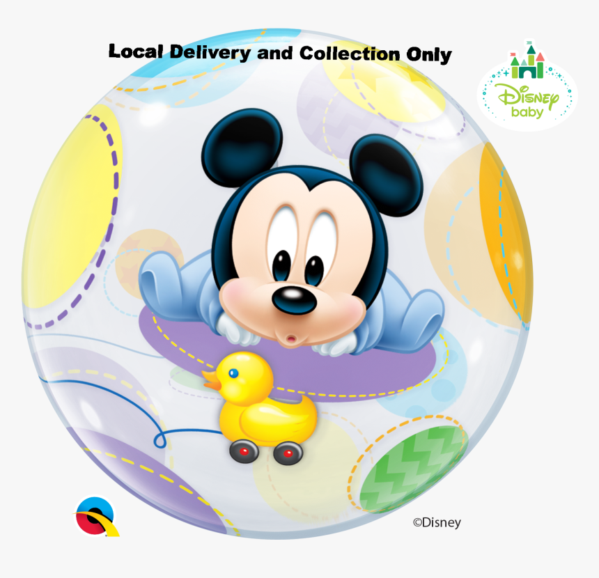 Mickey Mouse Baby Bubble Balloon, HD Png Download, Free Download