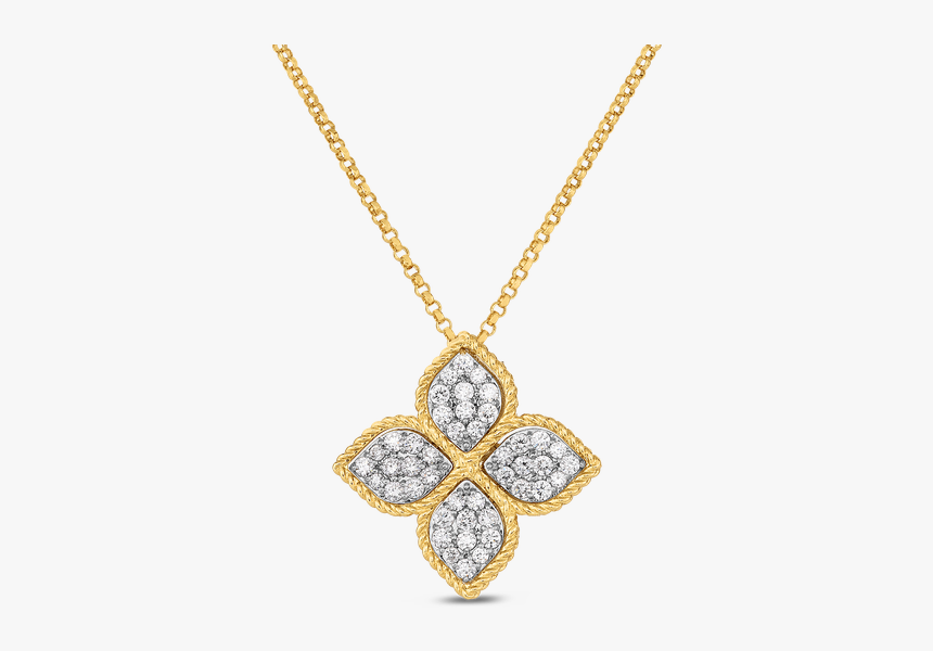 Roberto Coin Princess Flower Diamond Pendant - Pendant, HD Png Download, Free Download