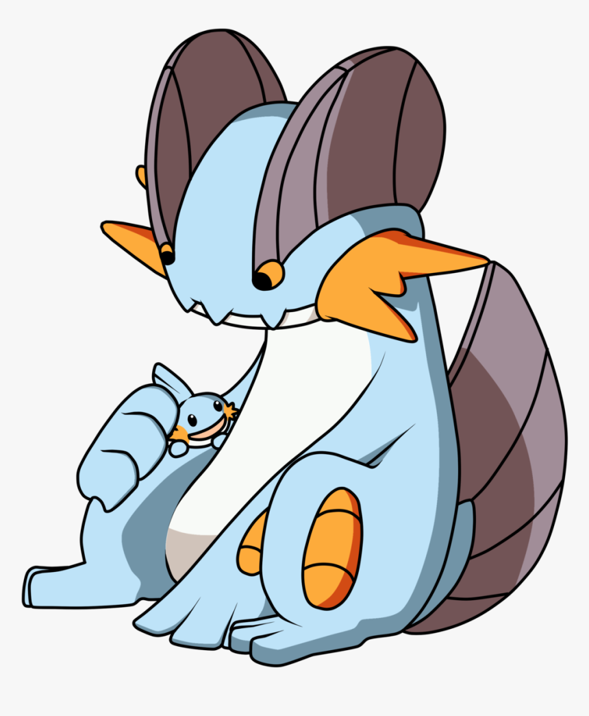 Cute Swampert And Mudkip , Png Download - Mudkip And Swampert, Transparent Png, Free Download