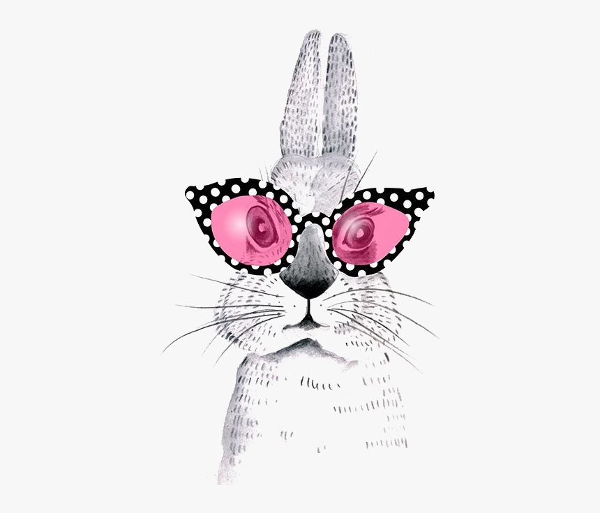 March Holland Hare Cartoon Lop Rabbit Easter Clipart Dessin Lapin Avec Lunettes Hd Png Download Kindpng