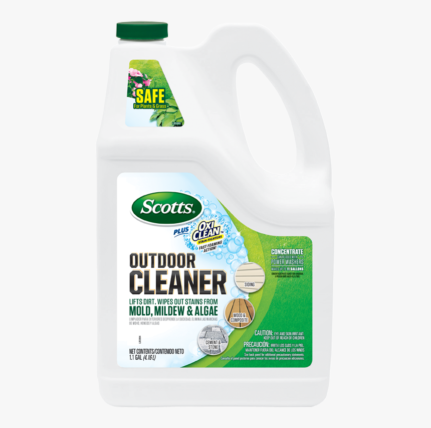 Scotts Outdoor Cleaners Plux Oxiclean - Bottle, HD Png Download, Free Download