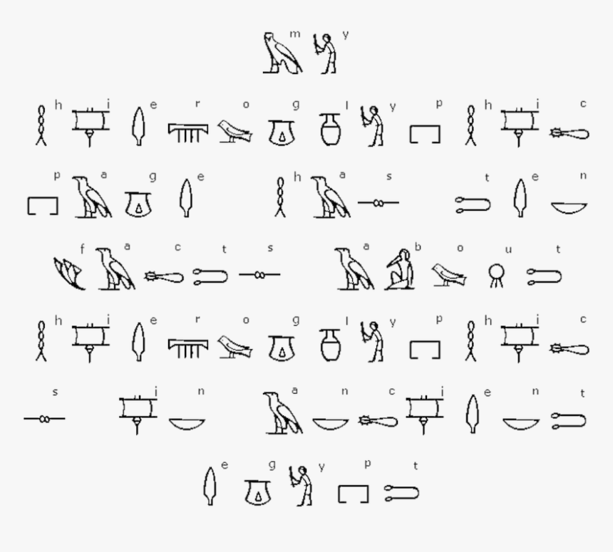 Transparent Egyptian Hieroglyphs Png , Png Download - Ancient Egypt Hieroglyphics Transparent, Png Download, Free Download