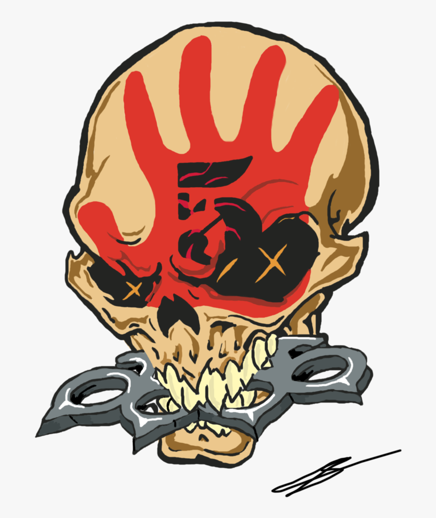 Clip Art Ffdp Logo - 5 Finger Death Punch Skull, HD Png Download, Free Download