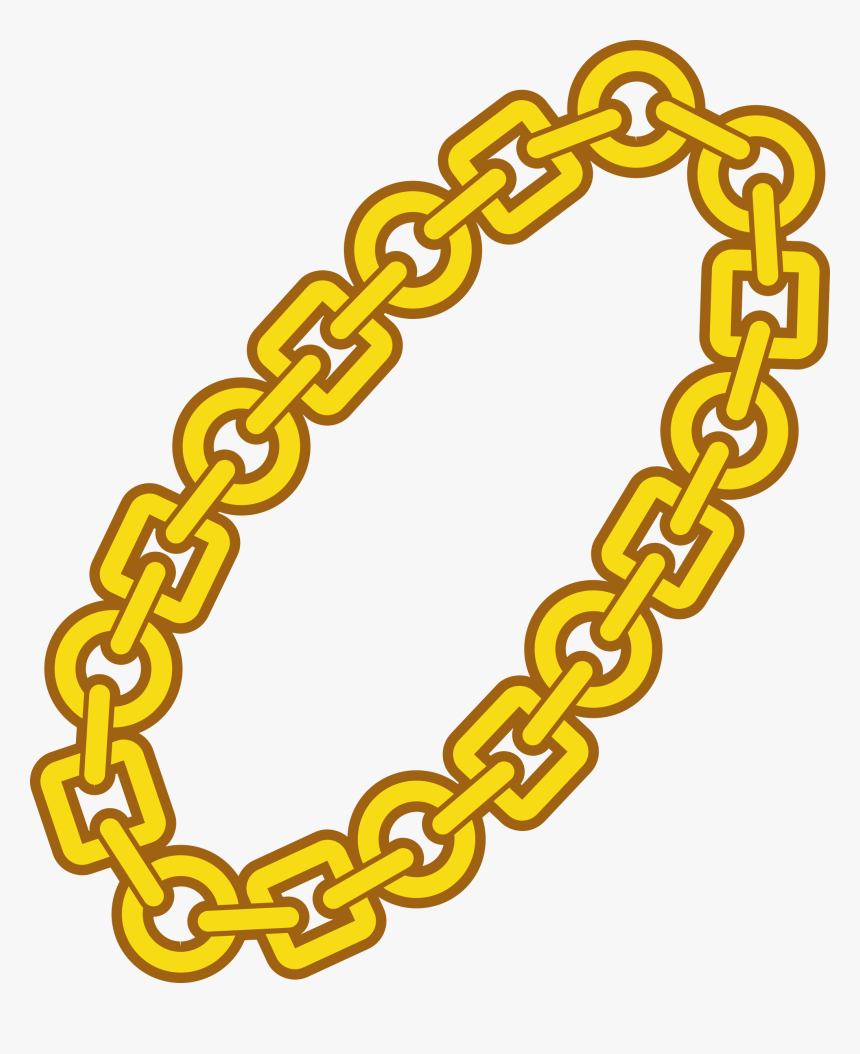Gold Chain Of Round Links Clip Art Gold Chain Cartoon Png PNG Image ...