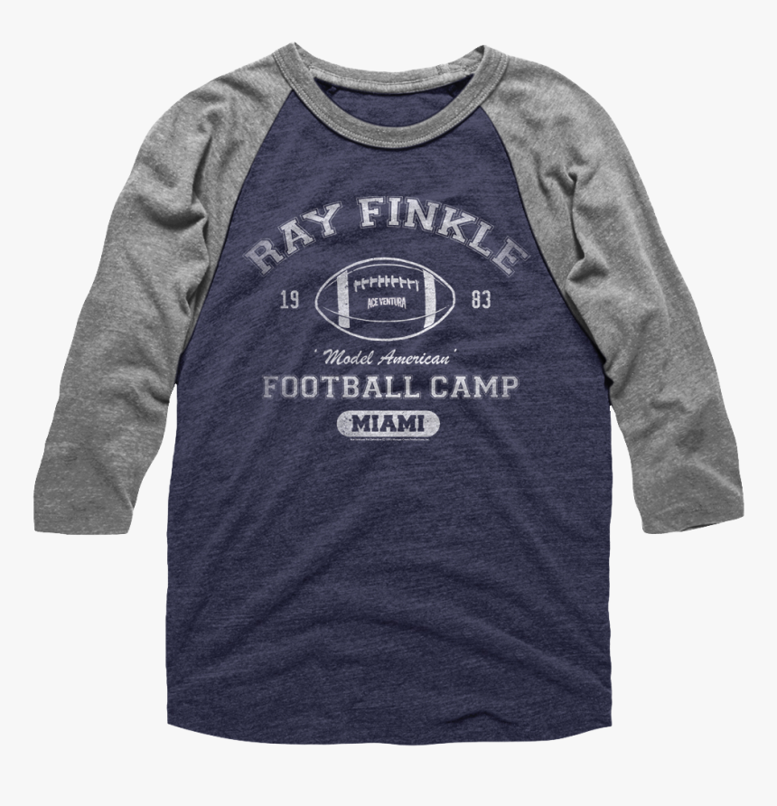 Ray Finkle Football Camp Ace Ventura Raglan Baseball, HD Png Download, Free Download