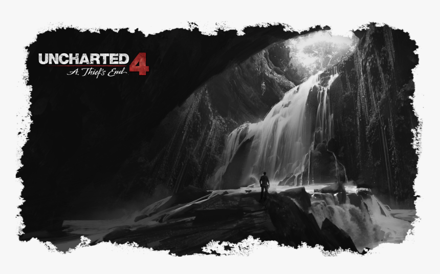 Uncharted 4 Black And White, HD Png Download, Free Download