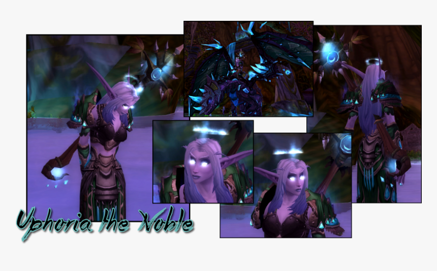 Uphssbanner - Night Elf Shadow Priest Vanilla, HD Png Download, Free Download