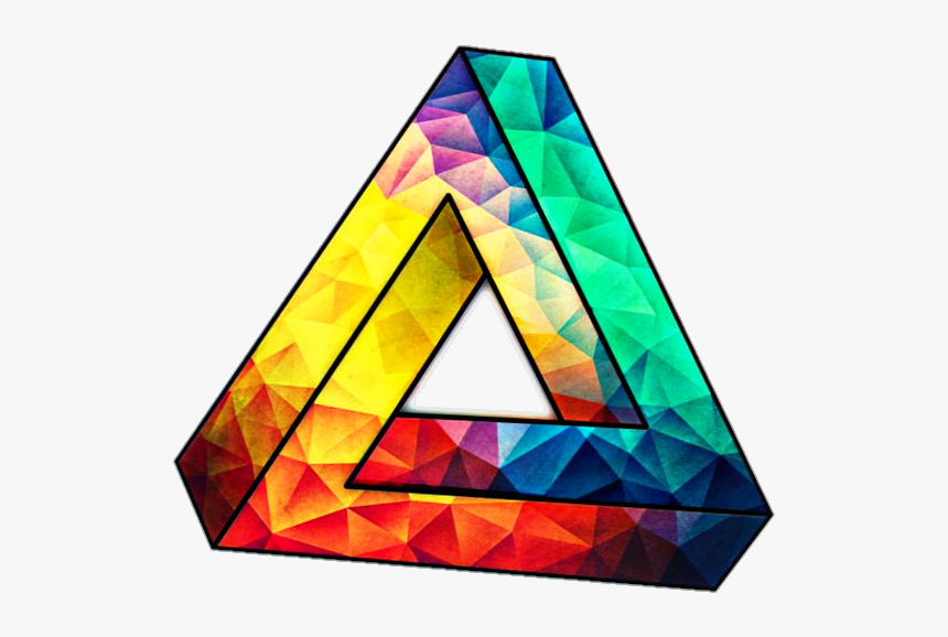 #triangle #ployvore #colorful #rainbow #hipster #swag - Swag Png, Transparent Png, Free Download