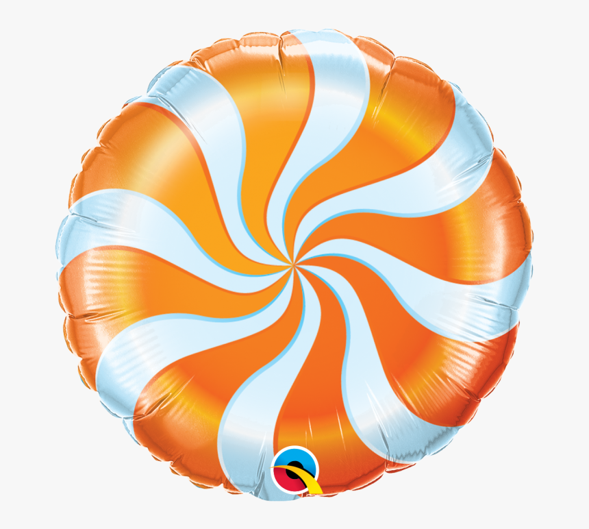 Yellow Candy Swirl Foil Balloon, HD Png Download, Free Download