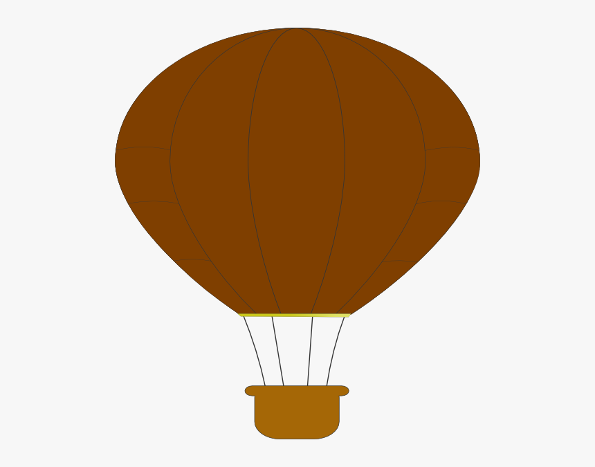 Brown Hot Air Balloon Svg Clip Arts - Brown Hot Air Balloon, HD Png Download, Free Download