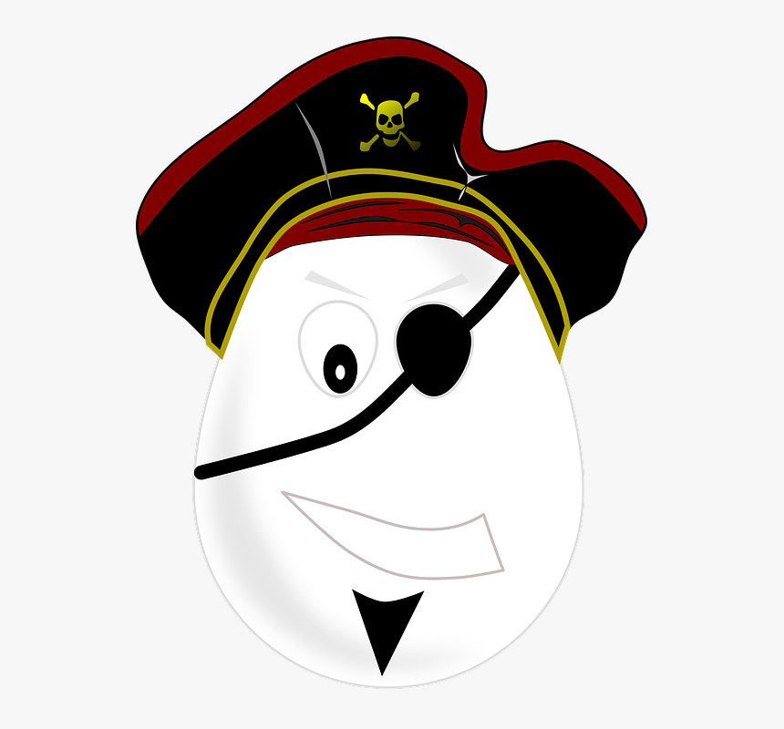 Pirate, Man, One Eyed, Person, Egg, Grimly, Grim - Pirate Egg, HD Png Download, Free Download