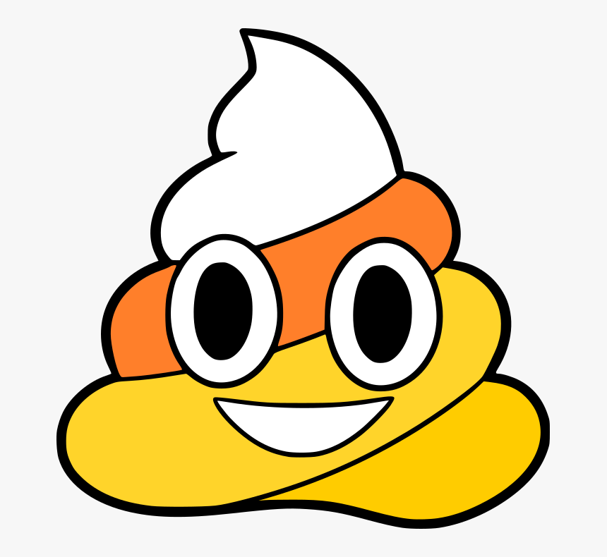 Candy Corn Poop Emoji, HD Png Download, Free Download