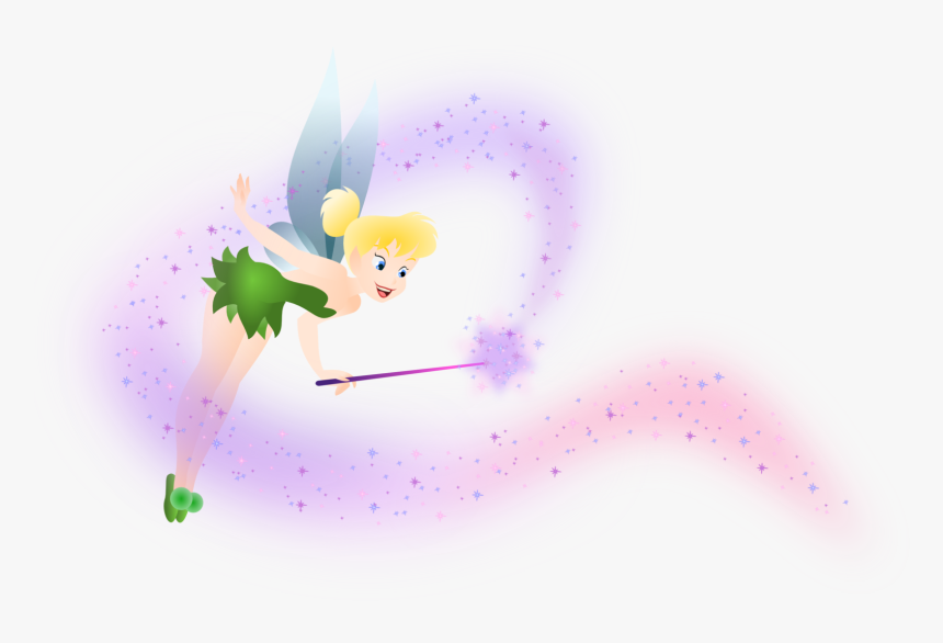 Tinker Bell Disney Fairies Pixie Dust Clip Art - Tinkerbell With Pixie Dust, HD Png Download, Free Download