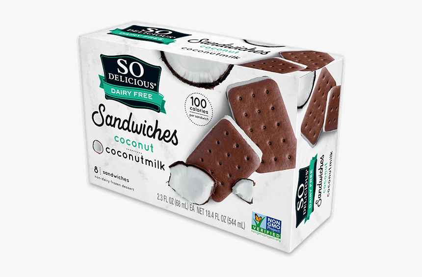 Original Sandwich With - So Delicious Dairy Free Ice Cream Sandwiches, HD Png Download, Free Download