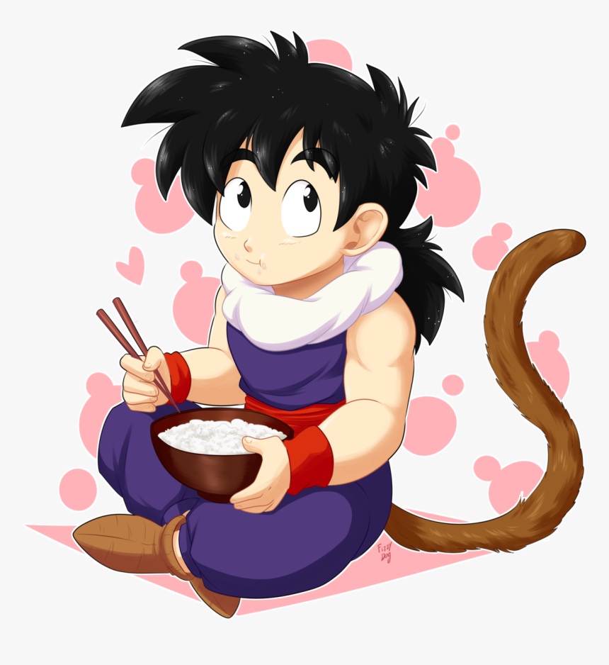 “gohan Eating Gohan ” - Cartoon, HD Png Download, Free Download