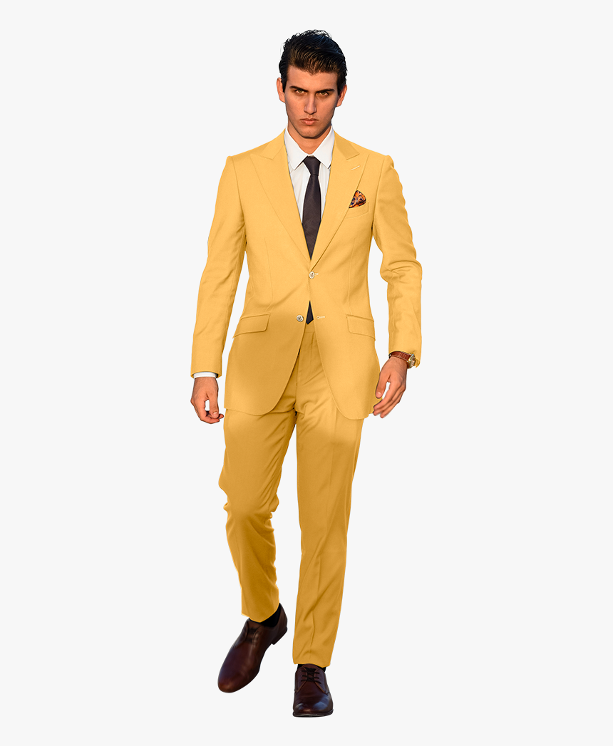 Guy Wearing A Yellow Suit Png, Transparent Png, Free Download