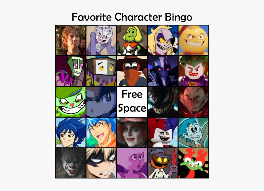 Favorite Character Bingo, HD Png Download, Free Download