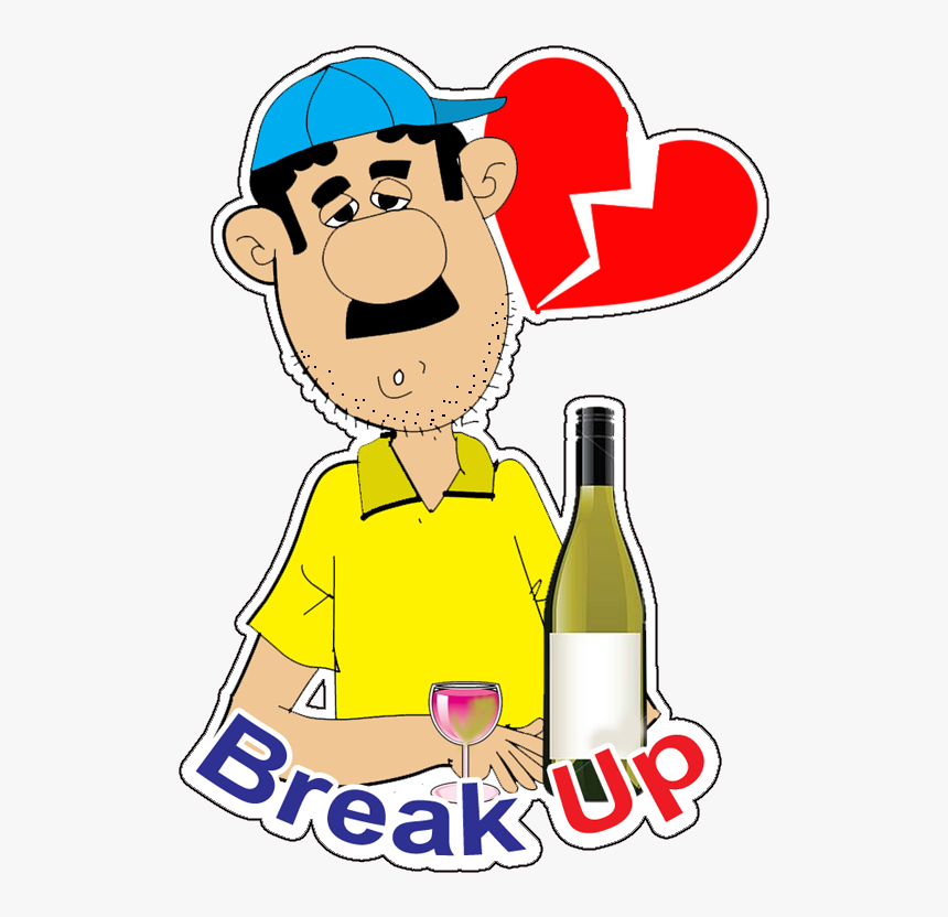 Break Up Sad Sticker - Cartoon, HD Png Download, Free Download