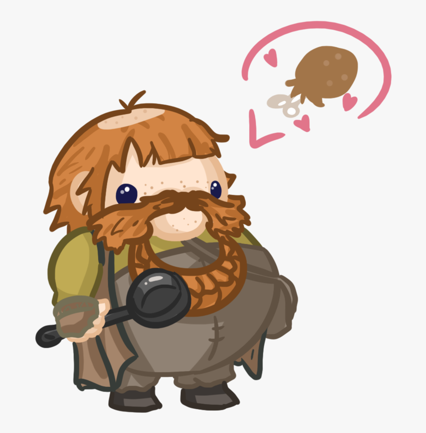 Transparent Dwarf Clipart - Hobbit Chibi, HD Png Download, Free Download