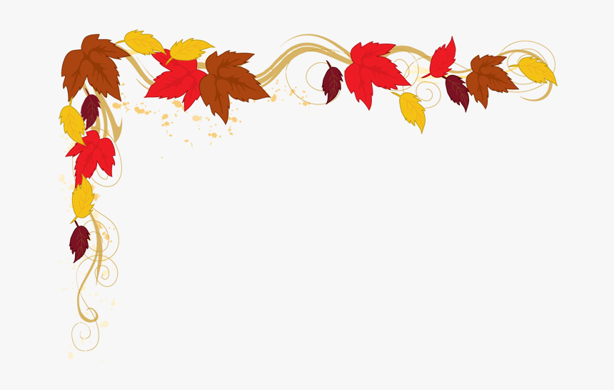 Falling Clipart Corner Border Pencil And In Color Falling - Fall Leaves Border Png, Transparent Png, Free Download