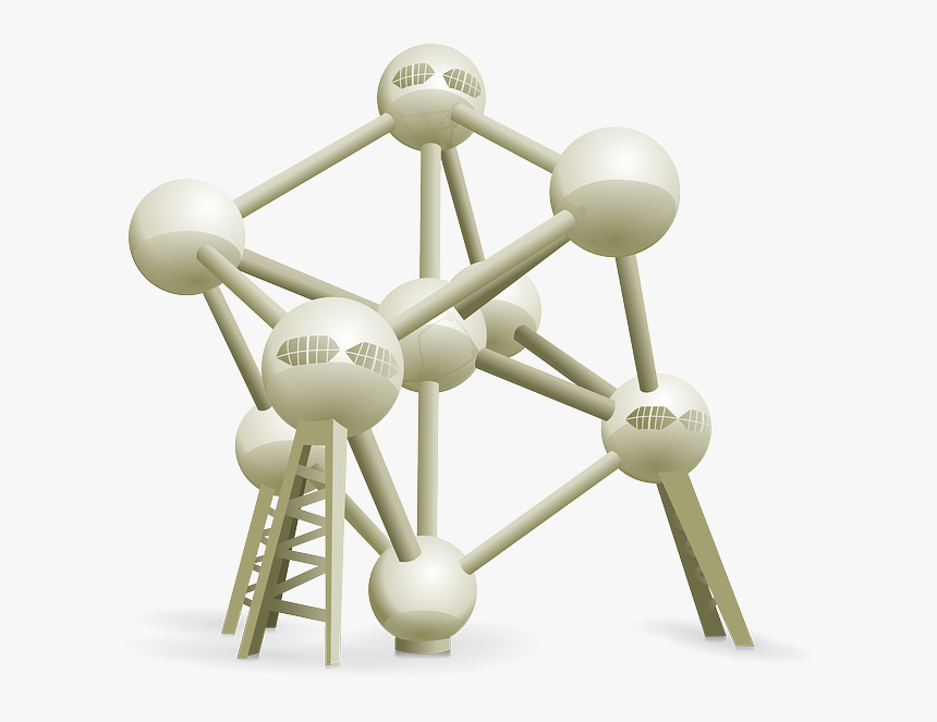 Atomium, Brussels, Expo, Chemistry, Organic, Depicting - Atomium Belgium Png, Transparent Png, Free Download