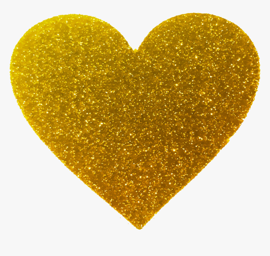 Transparent Heart Orange Glitter, HD Png Download, Free Download