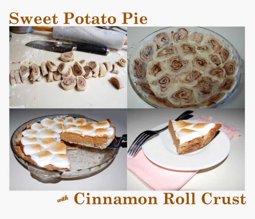 Sweet Potato Pie Cinnamon Roll Crust - Craft, HD Png Download, Free Download