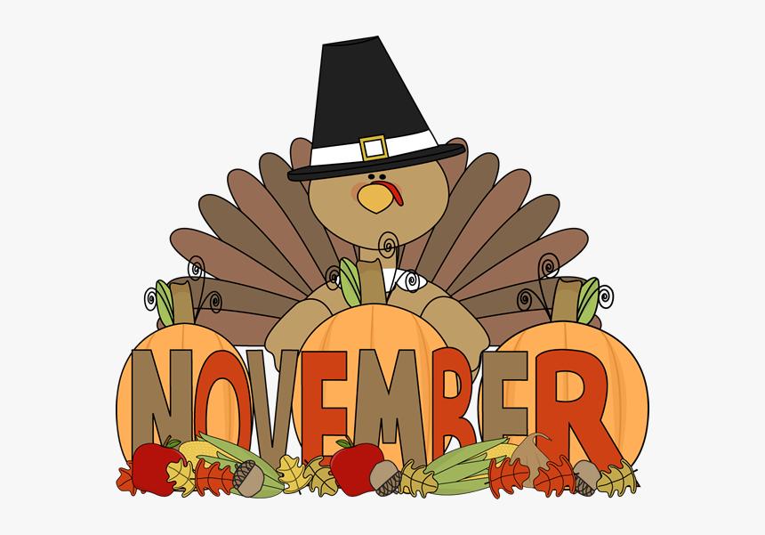 November Clipart Thanksgiving - November Clipart, HD Png Download, Free Download