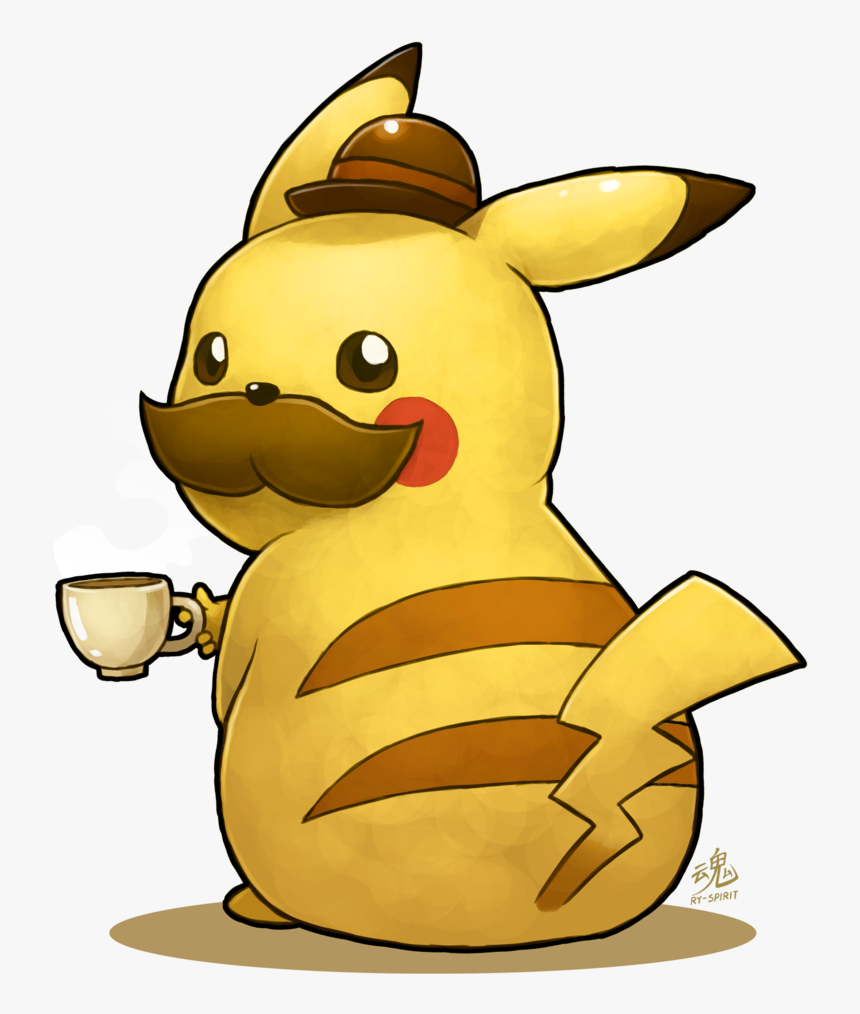 Just A Pikachu Enjoying Some Tea - Pikachu Playing Pokemon Go, HD Png Download, Free Download