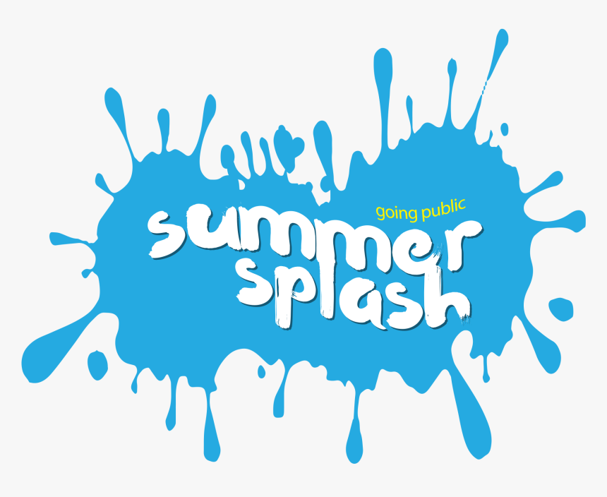 Blue Water Clipart Summer - Summer Splash Logo Transparent, HD Png Download, Free Download