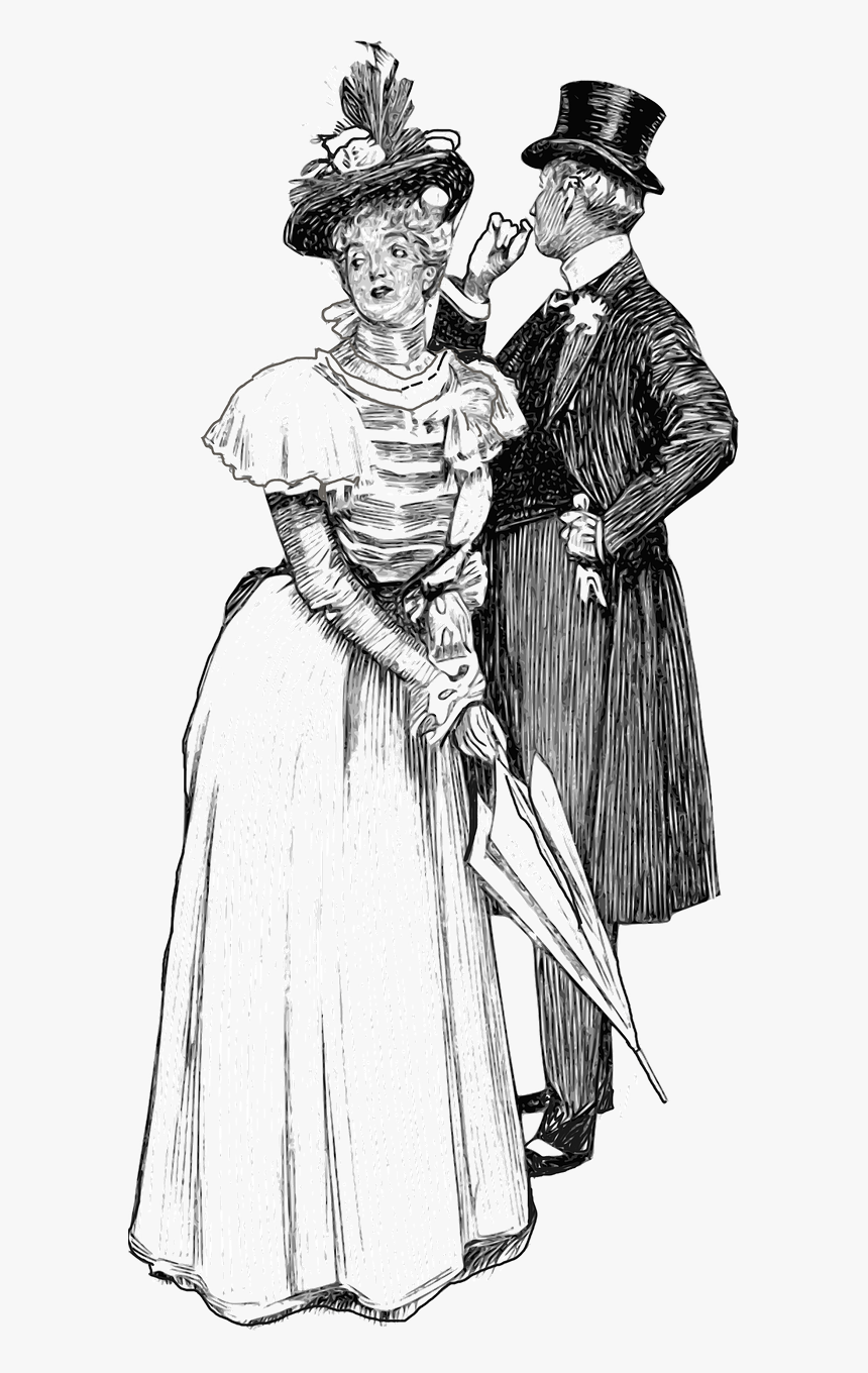 Transparent Victorian Woman Png - Victorian Man And Woman Png, Png Download, Free Download