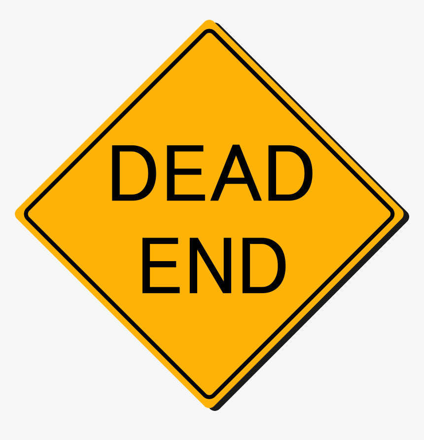 Dead End Sign Png Clipart - Dead End Sign Cartoon, Transparent Png, Free Download
