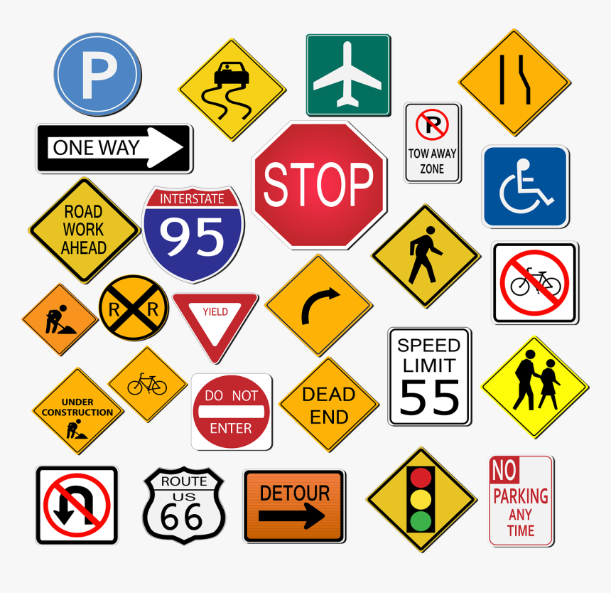 Street Signs Stop Highway Sign Traffic Road Different Sign