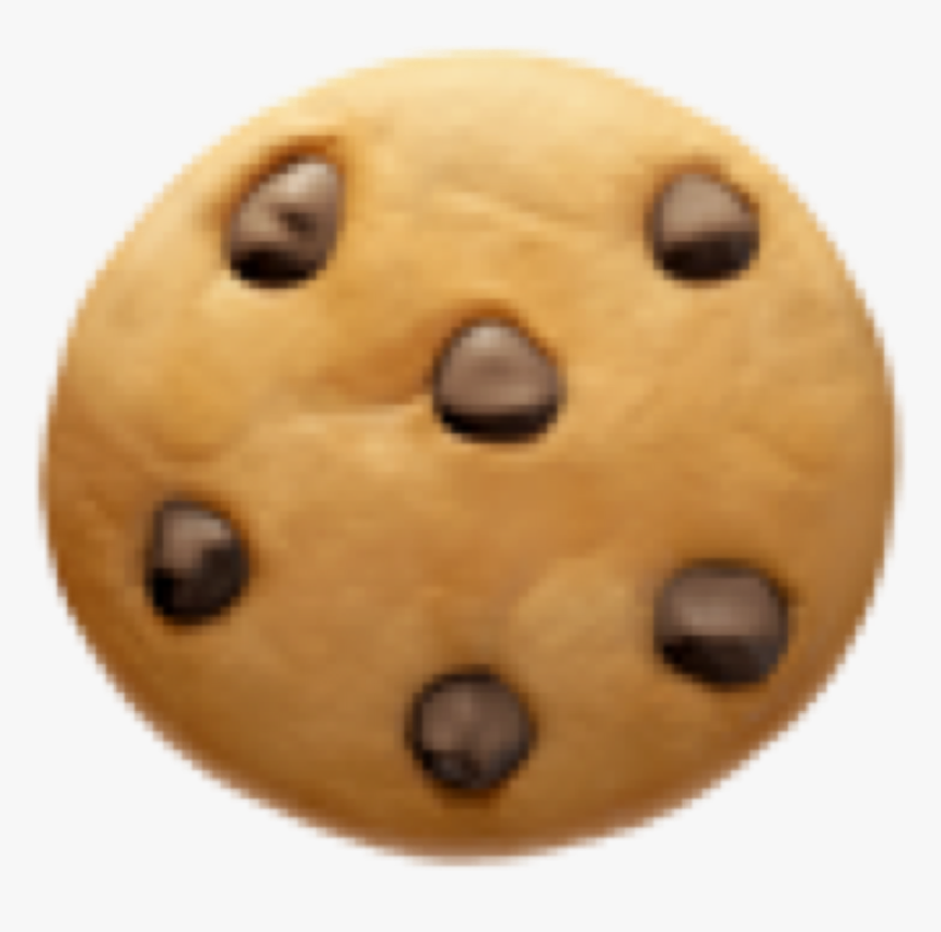 #kookie #cookie #cute #sweet #emoji #emojiiphone #brown - Chocolate Chip Cookie, HD Png Download, Free Download