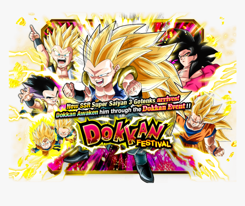 Super Saiyan 3 Gotenks Dokkan HD Png Download kindpng