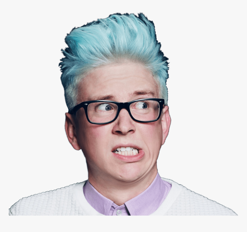 Tyler Oakley Scared Tyler Oakley - Tyler Oakley Now And Then, HD Png Download, Free Download