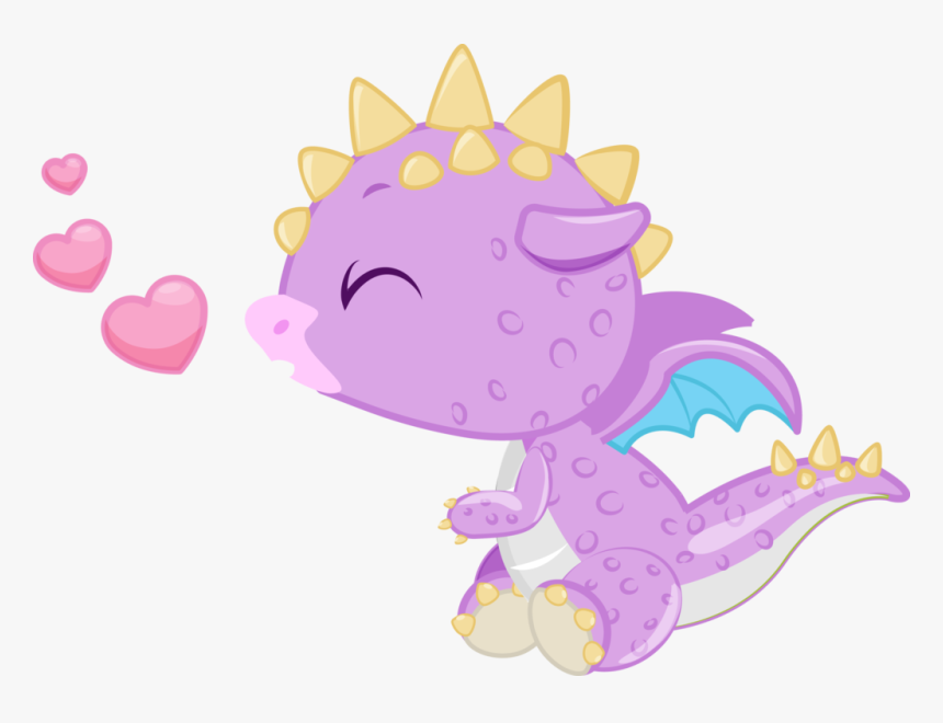 Dragon Kisses Cookie Cutter - Cartoon, HD Png Download, Free Download