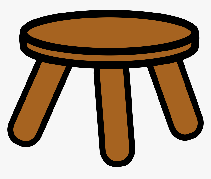 Outdoor Furniture,artwork,stool - Stool Clipart, HD Png Download, Free Download