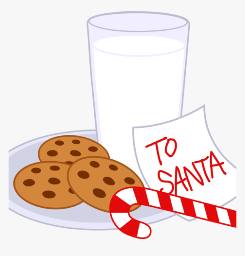 Transparent Cute Cookie Png - Christmas Cookies And Milk Drawing, Png Download, Free Download