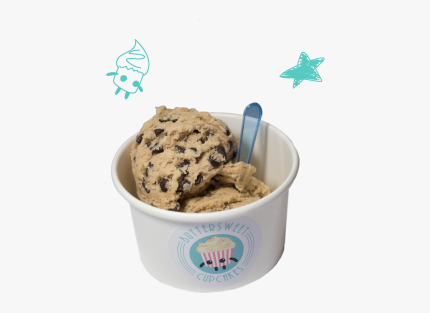 Cookie Dough With Cute Doodles - Dondurma, HD Png Download, Free Download